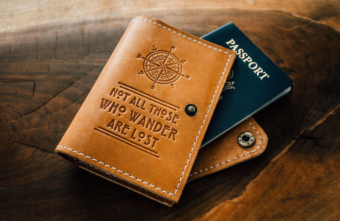 15 Of The Best Traveler Gift Ideas Besides Actual Plane Tickets Lord Of The Rings Quote Passport Cover