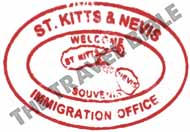 St Kitts and Nevis passport stamp 2