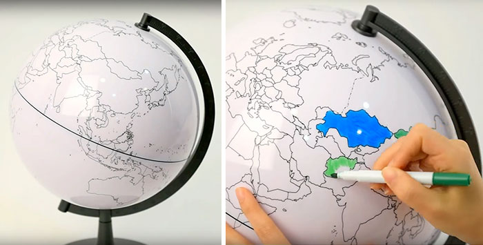 15 Of The Best Traveler Gift Ideas Besides Actual Plane Tickets Blank Globe Which Lets You Color In The Places Youve Been To