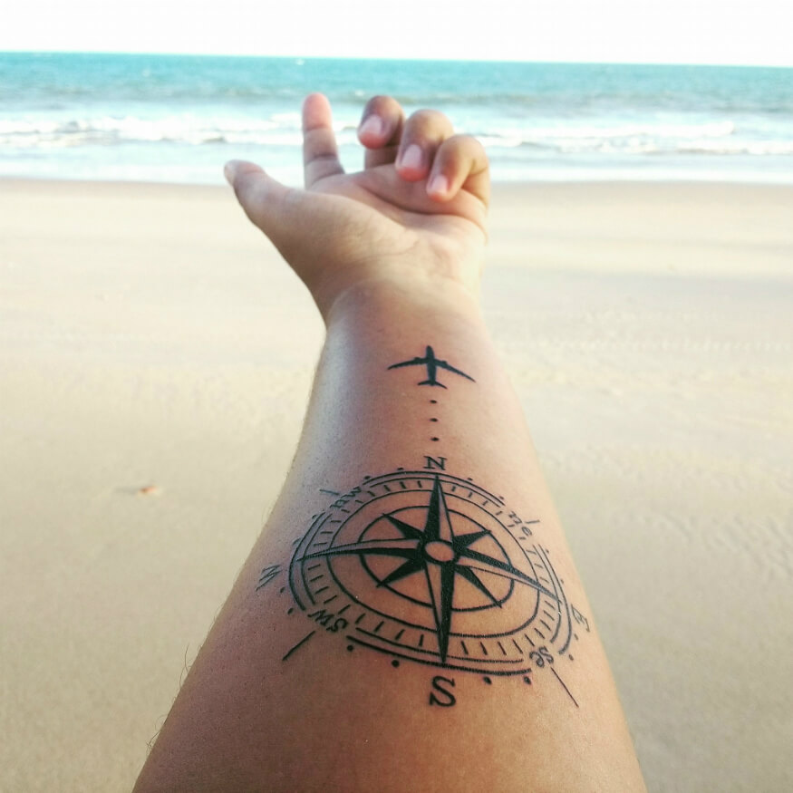 21+ Beach Tattoo Designs, Ideas | Beach tattoo, Cool tattoos, Sunset tattoos