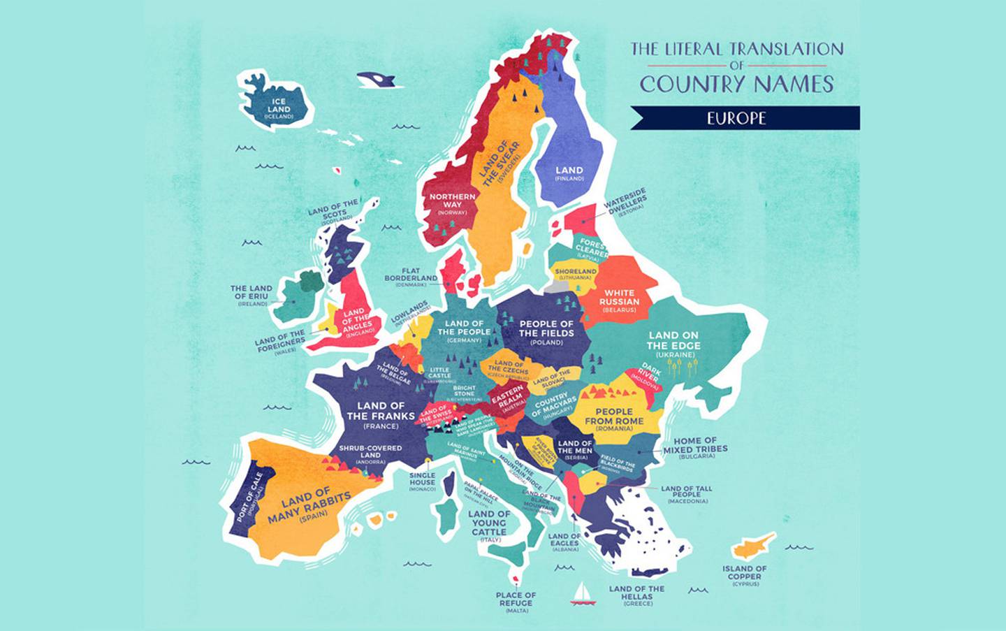 europe literal translation map