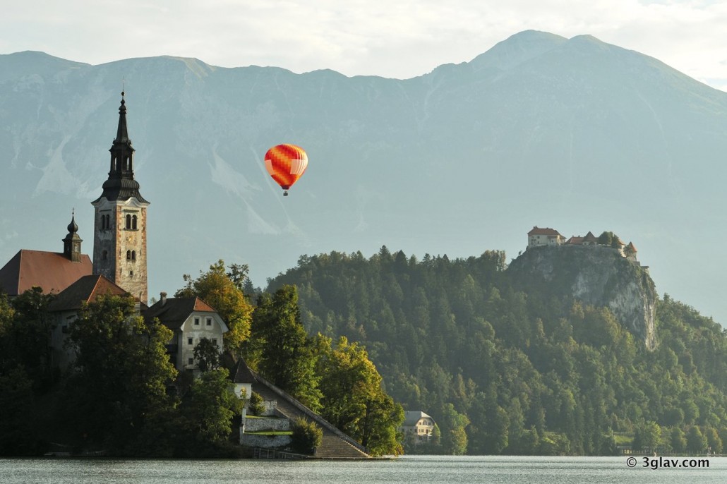 hot air ballooning bled island slovenia