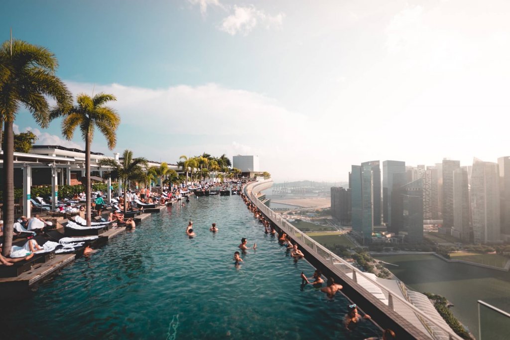 mejores piscinas infinitas marina bay singapur