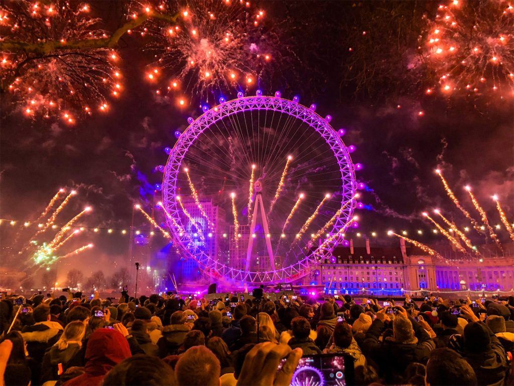 best cities to ring in the new year london