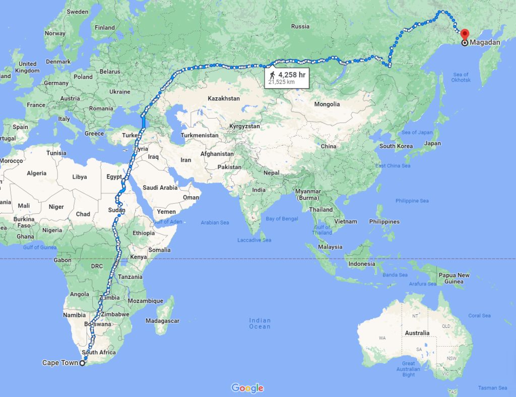 The Longest Walkable Road in the World - 14,000 Miles Long!