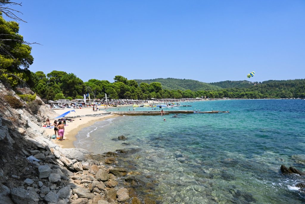 best beaches greece Koukounaries