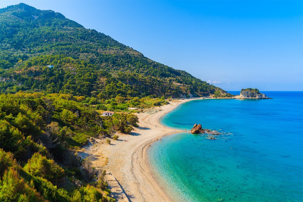 best beaches in greece Potami Beach