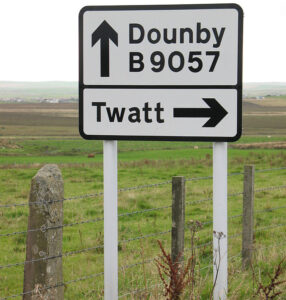 675px Twatt Orkney Road Sign copy