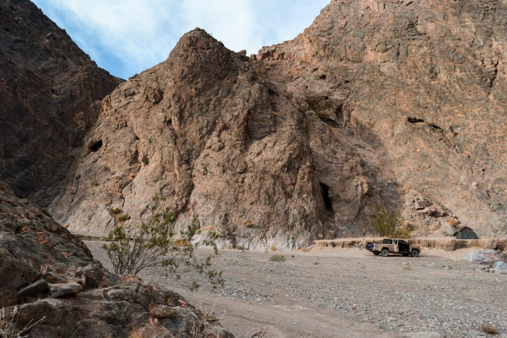 A beautiful campsite in Death Valley National Park