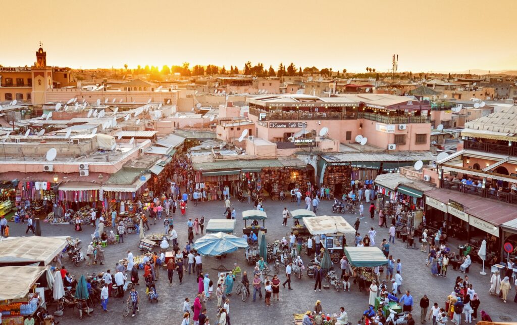 Jama el Fna traditional market Marrakech