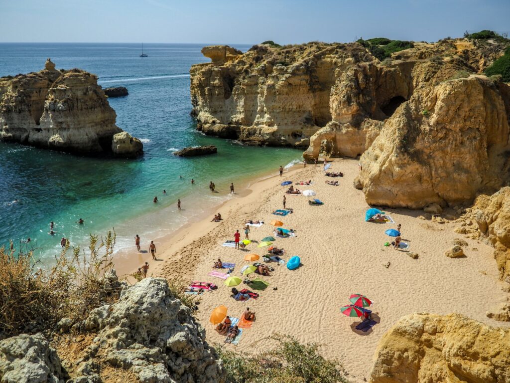 Orange sand beaches Algarve