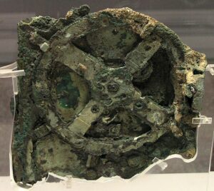 The Antikythera mechanism fragment A – front and rear visible is the largest gear in the mechanism