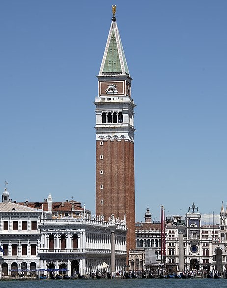 The Clock Tower of St. Marks Basilica Venice Italy