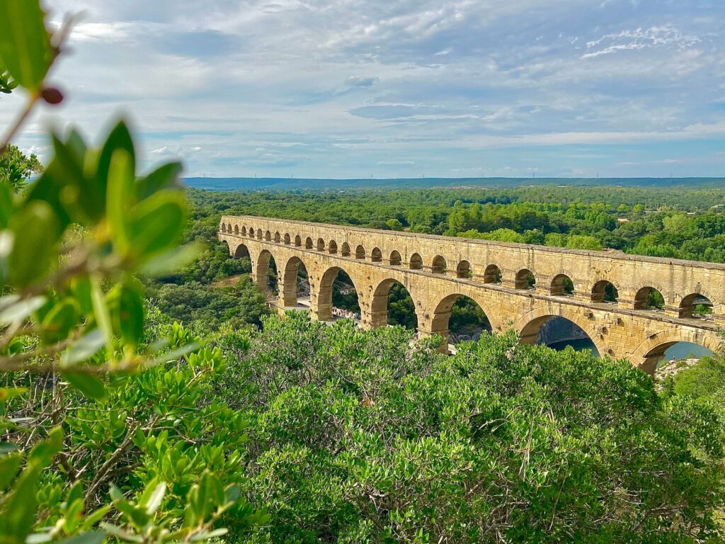 Vers Pont du Gard ancient Roman aqueduct