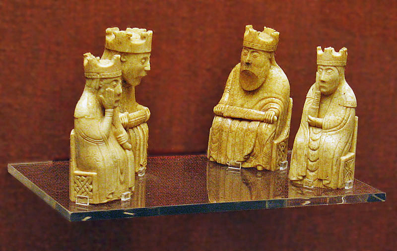 Lewis chessmen in the British Museum